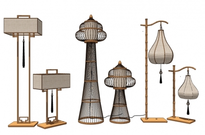 落地?zé)鬝U模型免費(fèi)_落地?zé)鬝U模型庫「每日更新」-集簡空間 紡織品