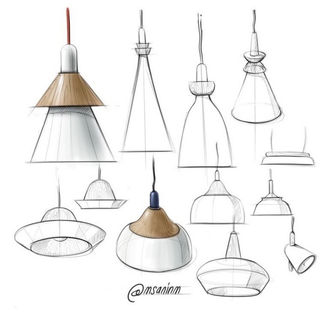 燈具設(shè)計(jì)手繪與概念草圖 思維的視覺(jué)散發(fā)