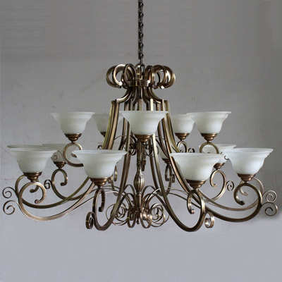 卡莎圖全銅玻璃吊燈 打造獨(dú)特家居照明藝術(shù)